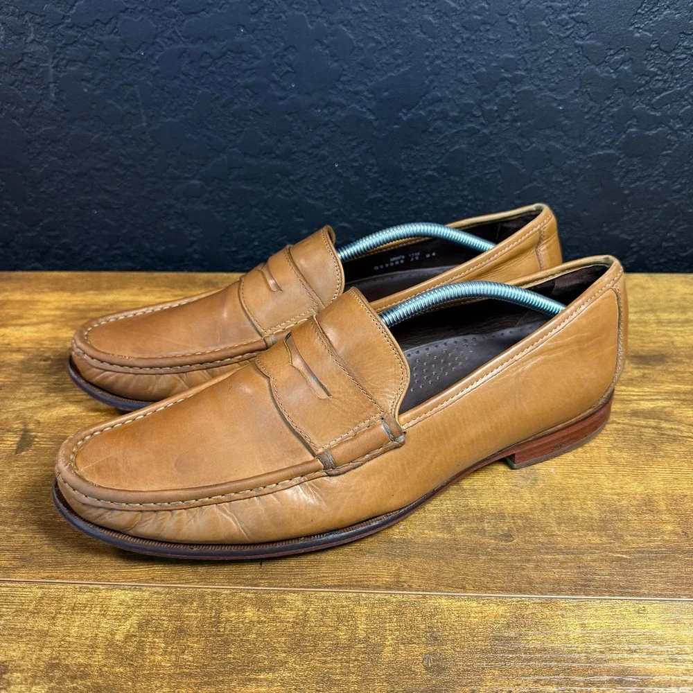 Cole Haan 193 Tan Leather Penny Loafer Mens Size 12 M